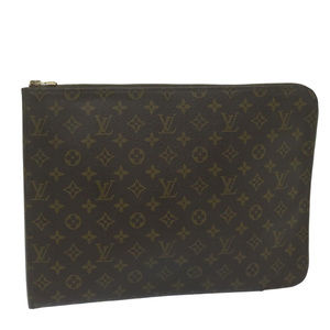 LOUIS VUITTON Monogram Poche Document Briefcase M53400 LV Auth ep2876
